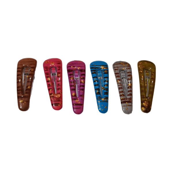 Pair Of 2 Stylish Multicolour Hair Clip Set | HIJABONE | H1AA023