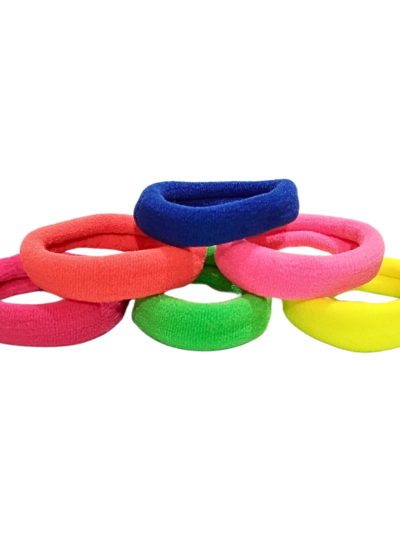 Pair Of 6 Vibrant Soft Elastic Hair Ties | HIJABONE | H1AA014