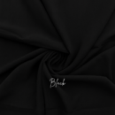 Plain Georgette - Black